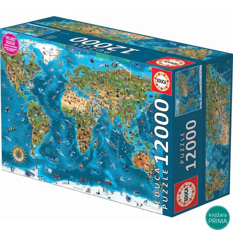 Puzzle EDUCA 12000 Wonders Of The World 